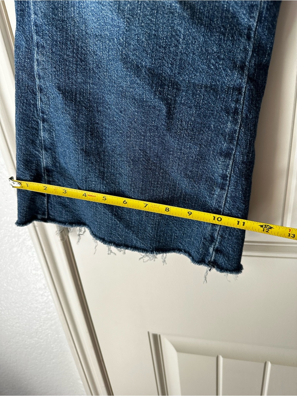 Anthropologie Pilcro Medium Blue Wide-Leg Culotte Cropped Denim Jeans size 26 - Picture 5 of 10